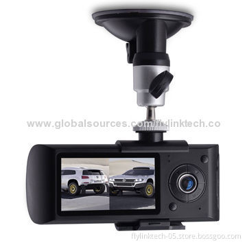 Car Black Box with 2.7-inch TFT LCD Display, Dual-lens, Ultra-wide Angle of 140°